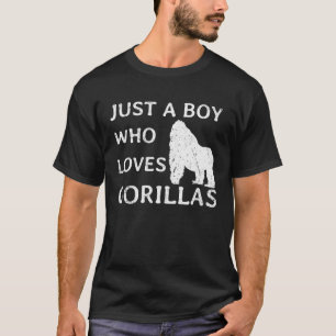 Gewoon een jongen die van Gorillas houdt T-shirt