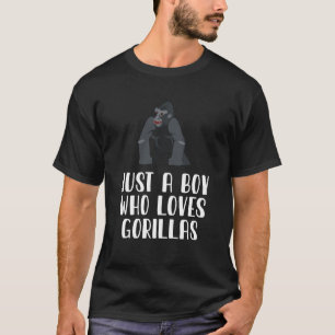 Gewoon een jongen die van Gorillas houdt T-shirt