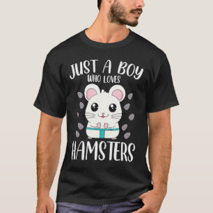 Gewoon een jongen die van Hamsters Hamster houdt T-shirt