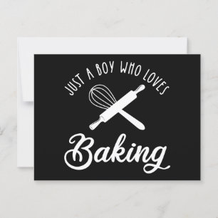 Gewoon een jongen die van het baken houdt briefkaart