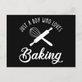 Gewoon een jongen die van het baken houdt briefkaart (Voorkant)