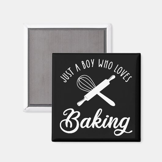 Gewoon een jongen die van het baken houdt magneet (Voorkant / Achterkant)