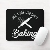 Gewoon een jongen die van het baken houdt muismat (Met muis)