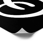 Gewoon een jongen die van het baken houdt poster (Hoek)