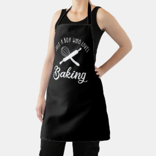 Gewoon een jongen die van het baken houdt schort