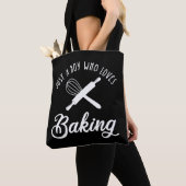 Gewoon een jongen die van het baken houdt tote bag (Dichtbij)