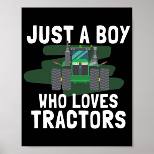 Gewoon een jongen die van het Boerderij van de cha Poster