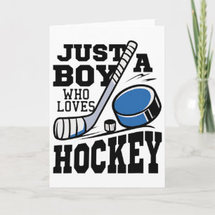 Gewoon een jongen die van hockey houdt IJshockeyli Kaart