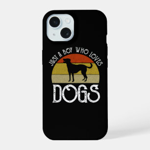 Gewoon Een Jongen Die Van Honden Houdt iPhone 15 Case