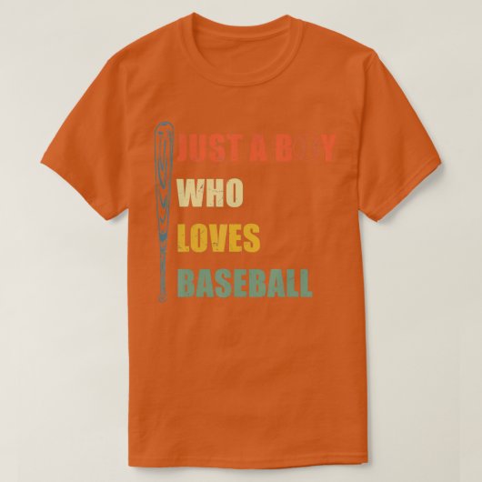 Gewoon een jongen die van honkbal-honkbalklasse ho t-shirt (Design voorkant)