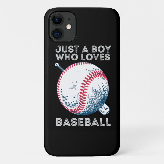 Gewoon een jongen die van honkbal houdt Case-Mate iPhone case (Achterkant)