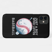 Gewoon een jongen die van honkbal houdt Case-Mate iPhone case (Achterkant (horizontaal))