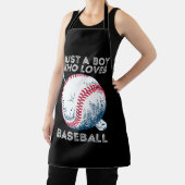 Gewoon een jongen die van honkbal houdt schort (Insitu)