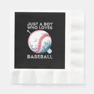 Gewoon een jongen die van honkbal houdt servet