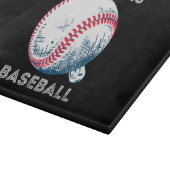 Gewoon een jongen die van honkbal houdt snijplank (Hoek)