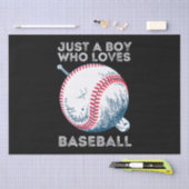 Gewoon een jongen die van honkbal houdt tissuepapier (Craft)