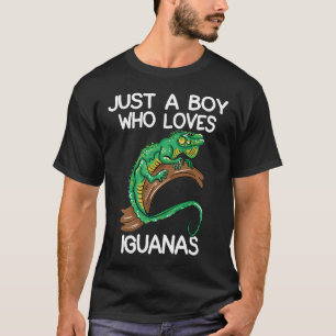 Gewoon een jongen die van Iguanas houdt, eigenaar T-shirt