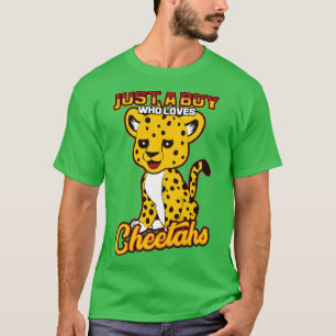 Gewoon Een Jongen Die Van Jachtluipaarden Houdt T-shirt