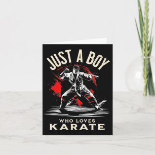 Gewoon een jongen die van karate houdt - Dynamic M Kaart