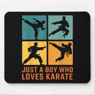 Gewoon Een Jongen Die Van Karate Martial Arts Kara Muismat
