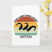 Gewoon een jongen die van katvis houdt kaart (Gele Bloem)