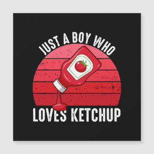 Gewoon een jongen die van ketchup houdt