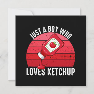Gewoon een jongen die van ketchup houdt