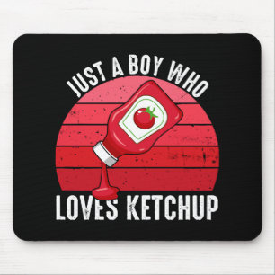 Gewoon Een Jongen Die Van Ketchup Houdt Muismat