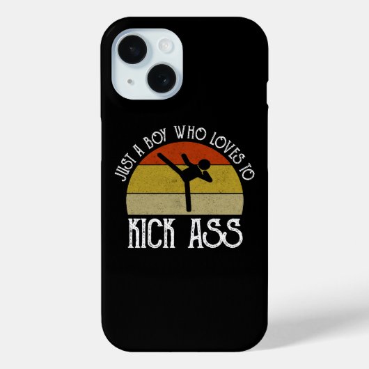 Gewoon Een Jongen Die Van Kick-Ass Houdt Case-Mate iPhone Case (Achterkant)