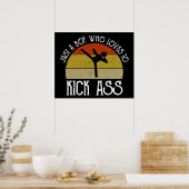Gewoon Een Jongen Die Van Kick-Ass Houdt Poster (Keuken)