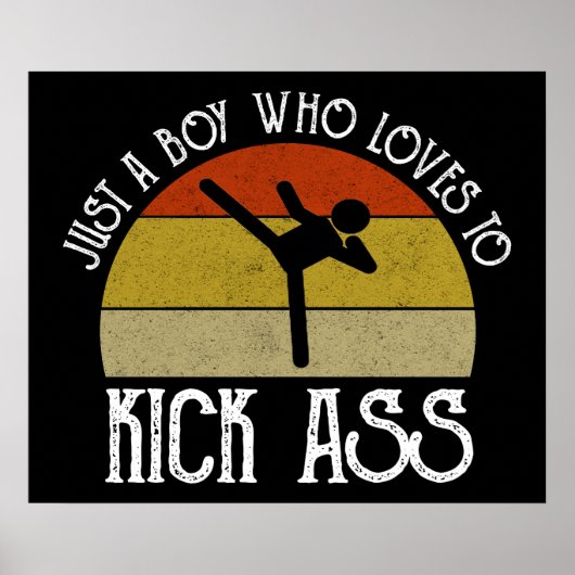 Gewoon Een Jongen Die Van Kick-Ass Houdt Poster (Voorkant)