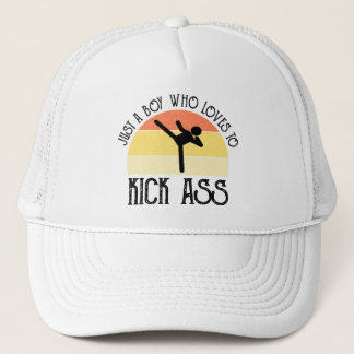 Gewoon Een Jongen Die Van Kick-Ass Houdt Trucker Pet