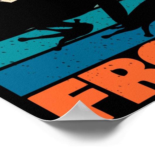 Gewoon een jongen die van kikkers houdt - Retro An Poster (Hoek)