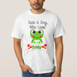 Gewoon een jongen die van kikkers houdt | Wereldki T-shirt