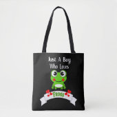 Gewoon een jongen die van kikkers houdt | Wereldki Tote Bag (Voorkant)