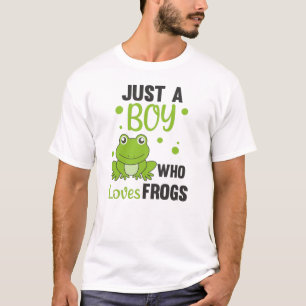 Gewoon een jongen die van kikkers houdt... zoete k t-shirt