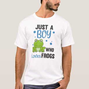 Gewoon een jongen die van kikkers houdt... zoete k t-shirt