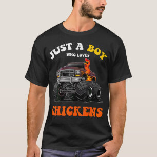 Gewoon Een Jongen Die Van Kippen En Monstertruck K T-shirt