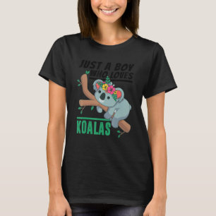 Gewoon een jongen die van Koalas Funny Koala Beer  T-shirt