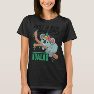 Gewoon een jongen die van Koalas Funny Koala Beer T-shirt