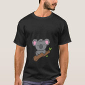 Gewoon een jongen die van Koala's houdt Grappige K T-shirt (Voorkant)