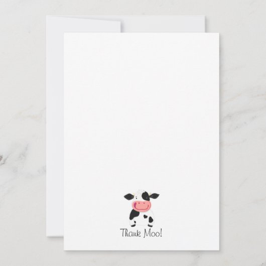 Gewoon een jongen die van Koe houdt Kaart (Achterkant)
