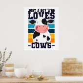 Gewoon een jongen die van Koe houdt Poster (Keuken)
