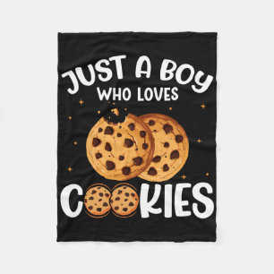Gewoon een jongen die van koekjes houdt fleece deken
