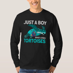 Gewoon Een Jongen Die Van Landschildpadden   Zeesc T-shirt