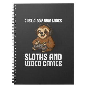 Gewoon Een Jongen Die Van Luiaards En Videogames H Notitieboek