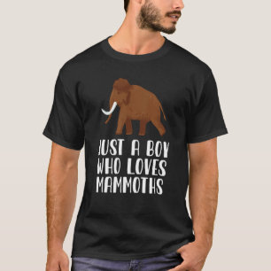 Gewoon een jongen die van Mammoths houdt T-shirt