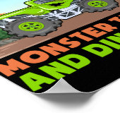 Gewoon een jongen die van Monster Trucks houdt en  Poster (Hoek)