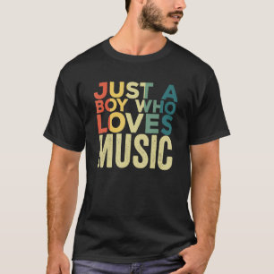 Gewoon een jongen die van Muziek Singer houdt, cit T-shirt