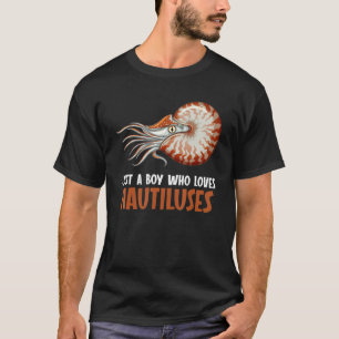 Gewoon een jongen die van Nautilussen Nautilus hou T-shirt